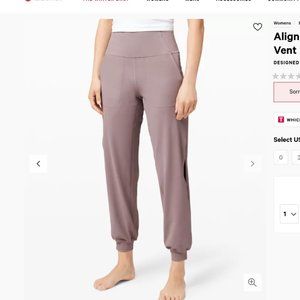 align jogger with leg slit